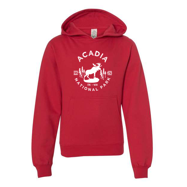 Acadia National Park Youth Hoodie Sweatshirt - S / Red - hoodie