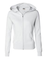 AFX25FZ - Women Fitted Zip Hood - White / XS - CLOSE