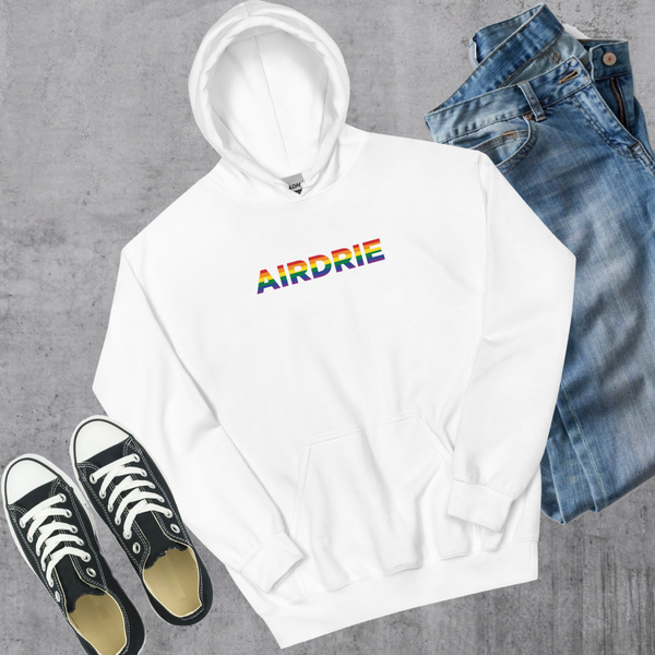 Airdrie Pride Hoodie - White / S