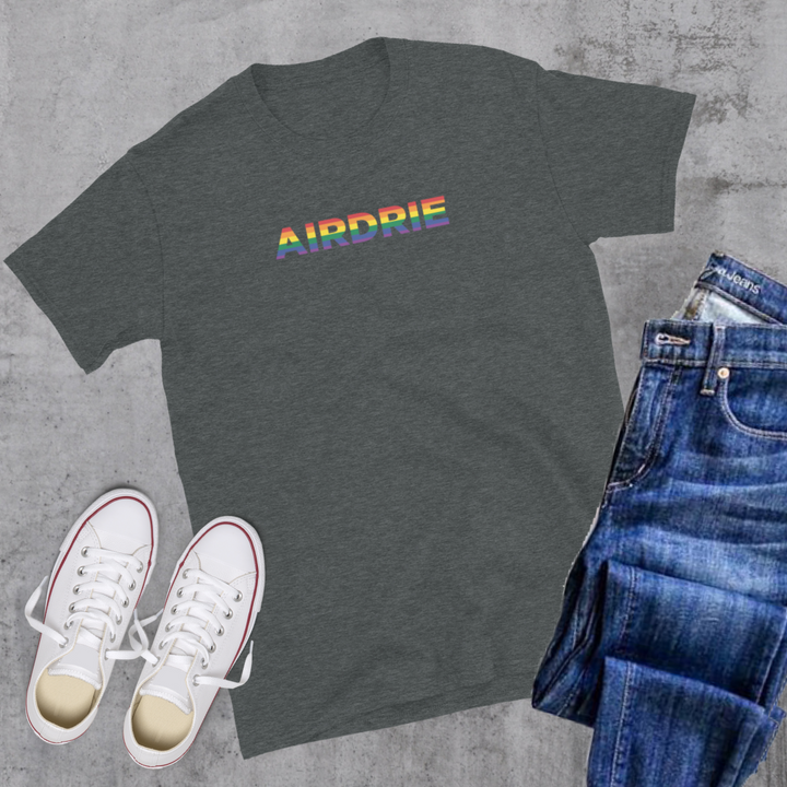 Airdrie Pride Tee - Dark Heather / S