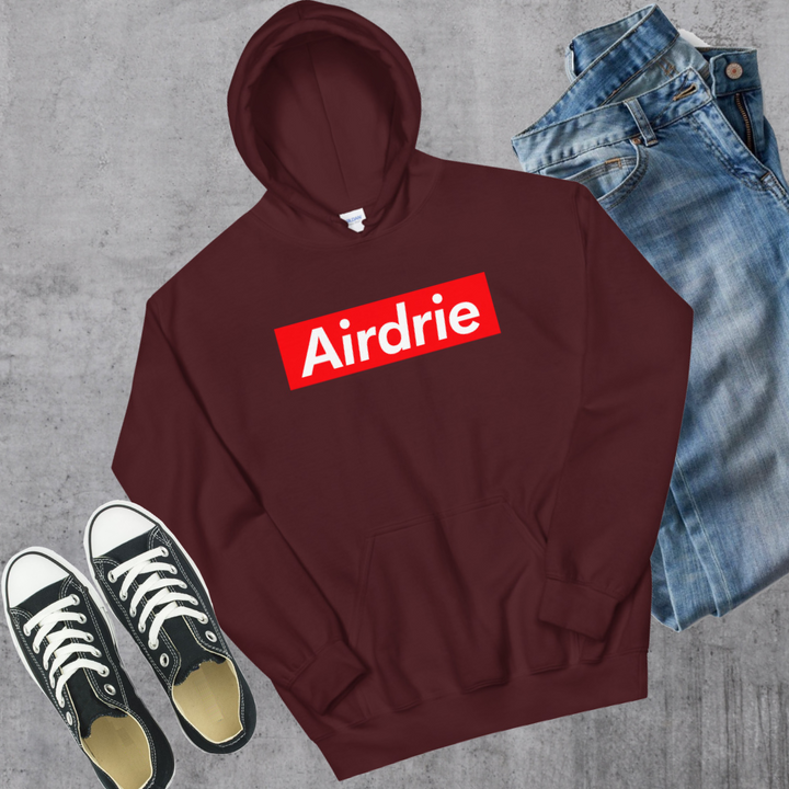 Airdrie Supreme’d Hoodie - Maroon / S