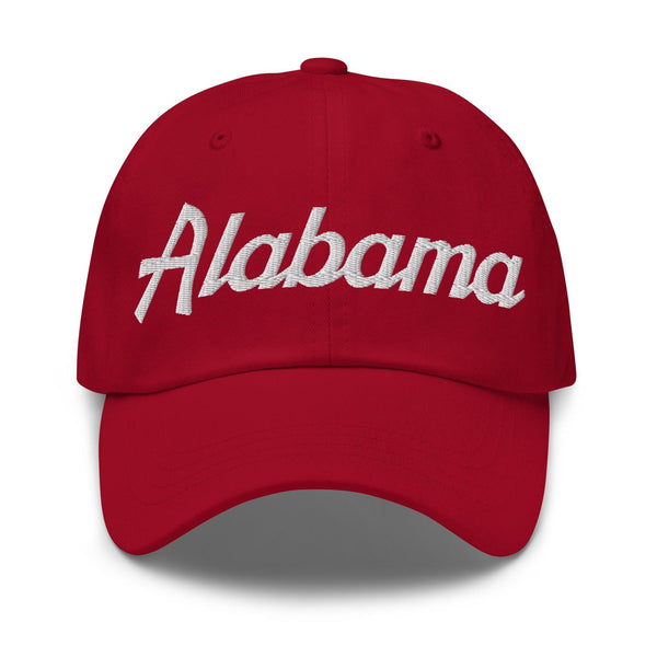 Alabama Vintage College Sports Script Embroidered Dad Hat