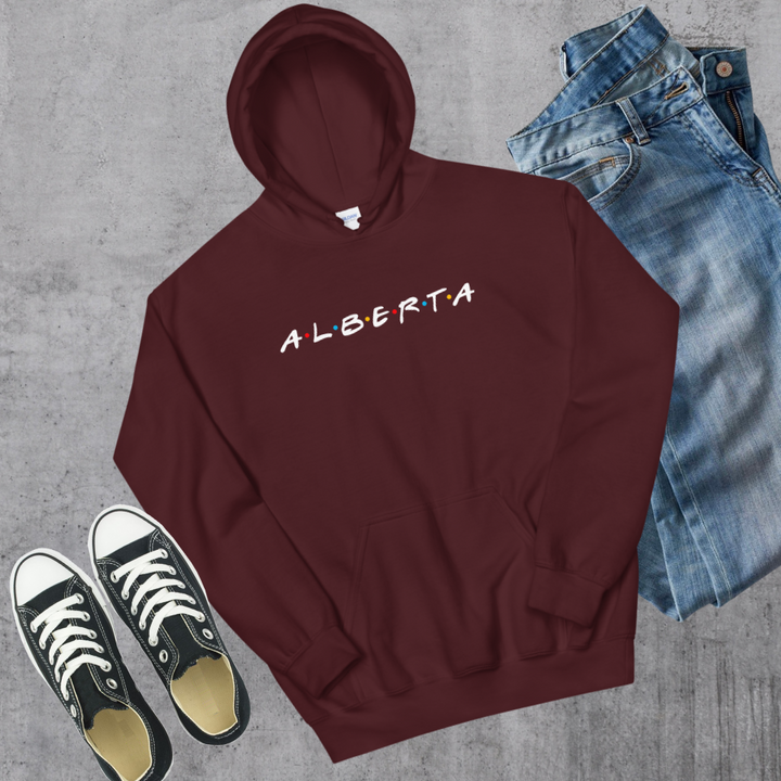 Alberta Friends Hoodie - Maroon / S