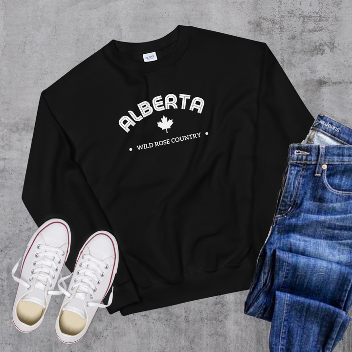 Alberta License Crewneck - Black / S