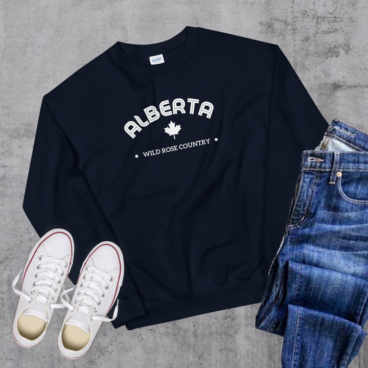 Alberta License Crewneck - Navy / S