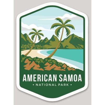 American Samoa National Park Die Cut Sticker Large - sticker