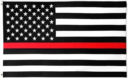 American Flag – Thin Red Line Firefighters Flag – Available in Multiple Sizes