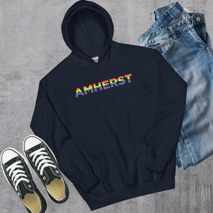 Amherst Pride Hoodie - Navy / S