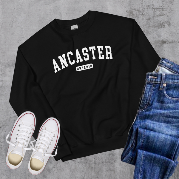 Ancaster College Crewneck - Black / S