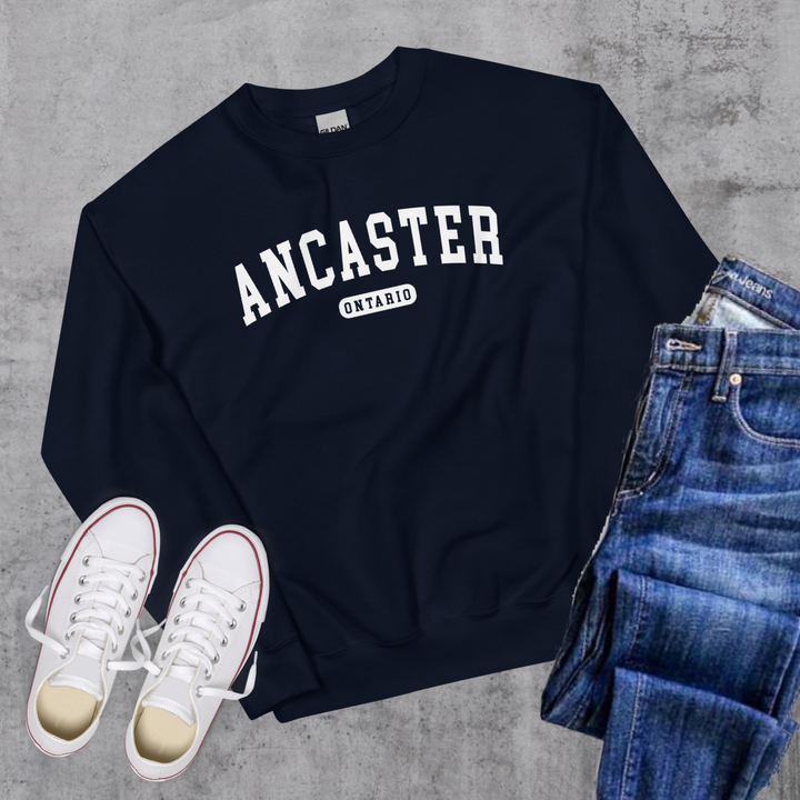 Ancaster College Crewneck - Navy / S