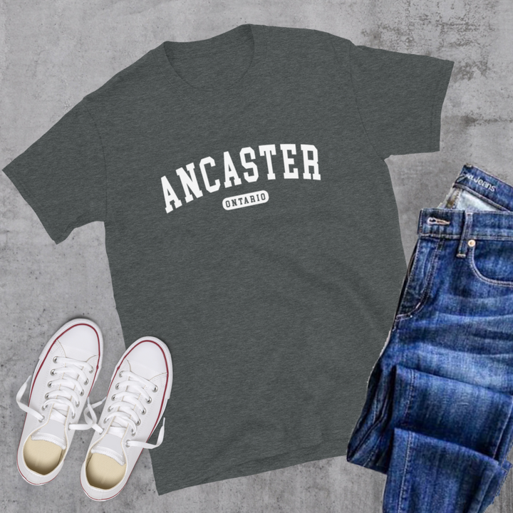 Ancaster College Tee - Dark Heather / S