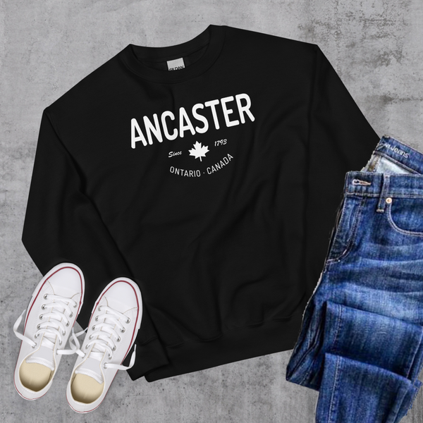 Ancaster since 1793 Crewneck - Black / S