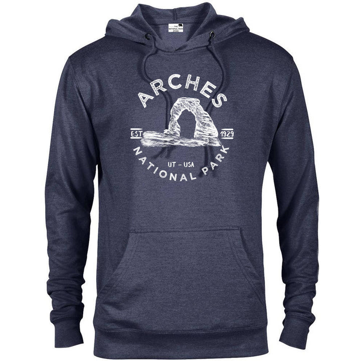 Arches National Park Hoodie - Denim Heather / S - hoodie