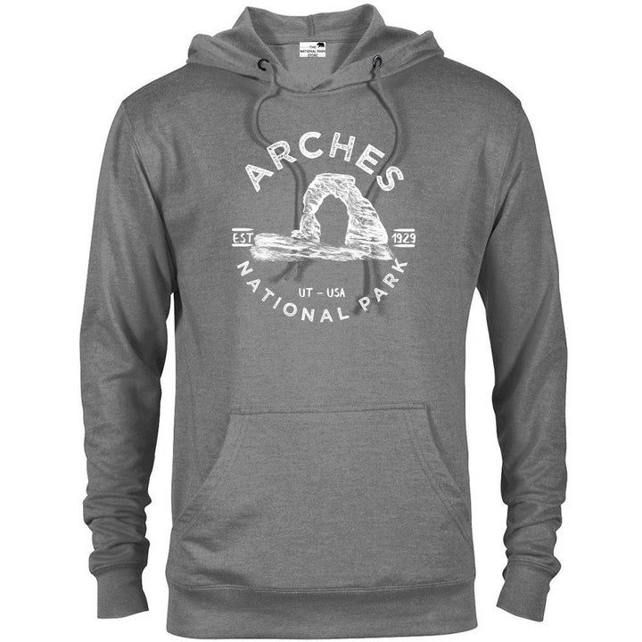 Arches National Park Hoodie - Graphite Heather / S - hoodie