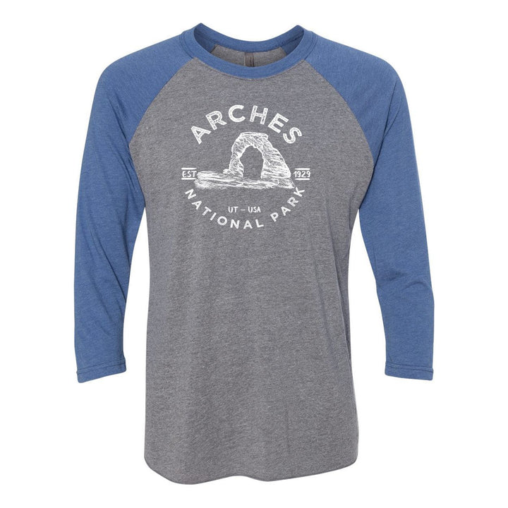 Arches National Park Raglan - VRoyalSleeve Heather / S - Raglan