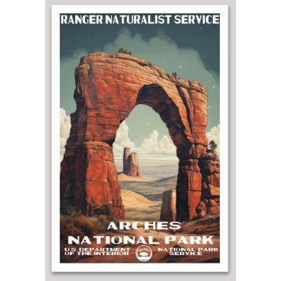 Arches National Park WPA Sticker Large - sticker