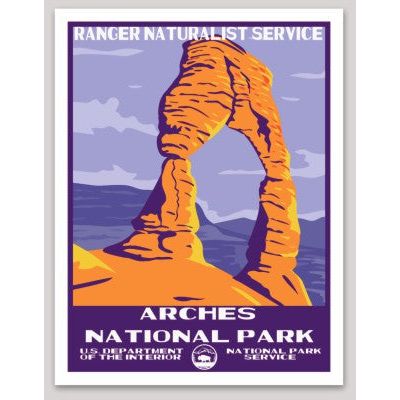 Arches National Park WPA Sticker Large - sticker