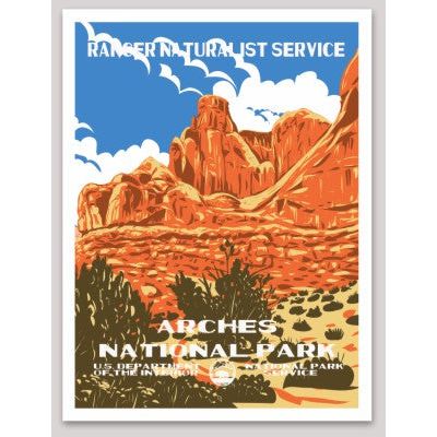 Arches National Park WPA Sticker Large - sticker