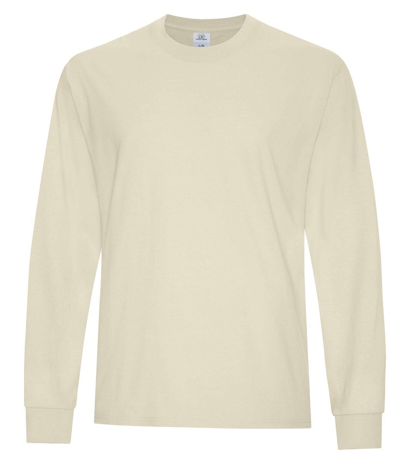 Atc Earth Wash Everyday L/S Tee ATC6015 - Bone / S - T-Shirts & Activewear