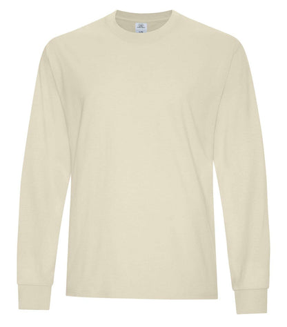 Atc Earth Wash Everyday L/S Tee ATC6015 - Bone / S - T-Shirts & Activewear