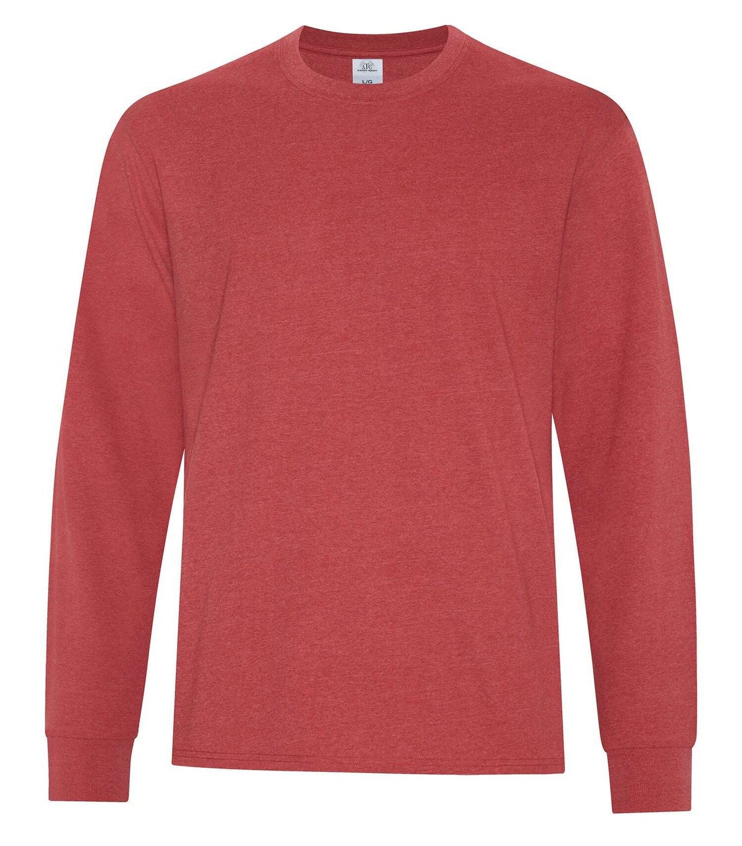 Atc Earth Wash Everyday L/S Tee ATC6015 - Red / S - T-Shirts & Activewear