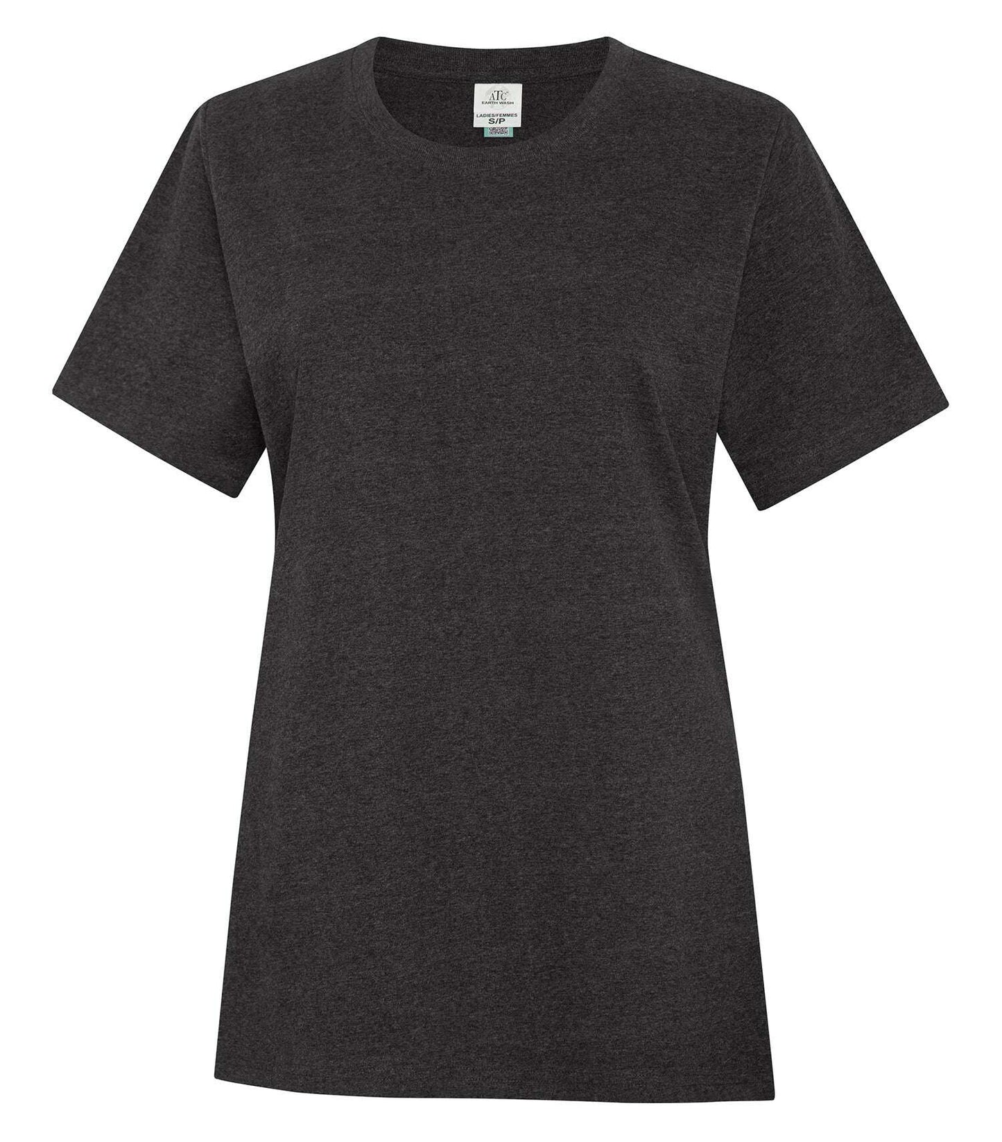 Atc Earth Wash Everyday Ladies Tee ATC6040L - Black / S - T-Shirts & Activewear