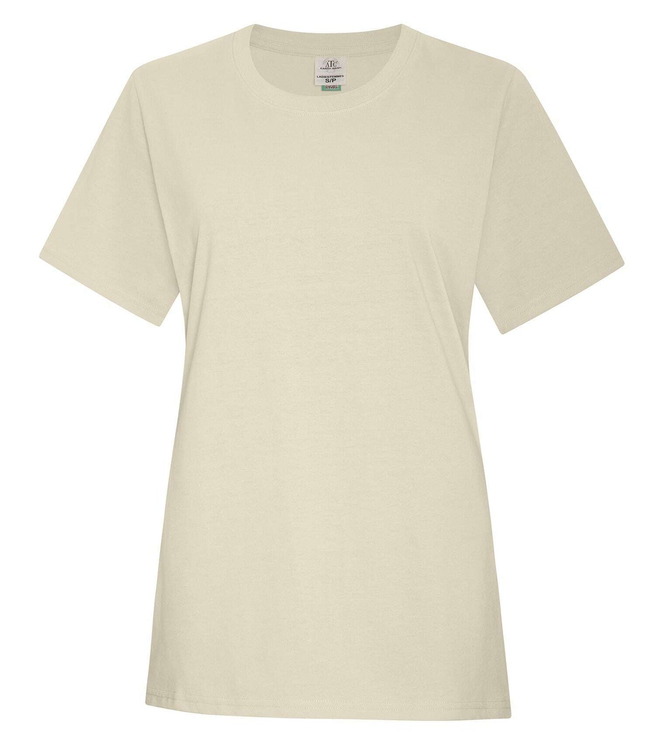 Atc Earth Wash Everyday Ladies Tee ATC6040L - Bone / S - T-Shirts & Activewear