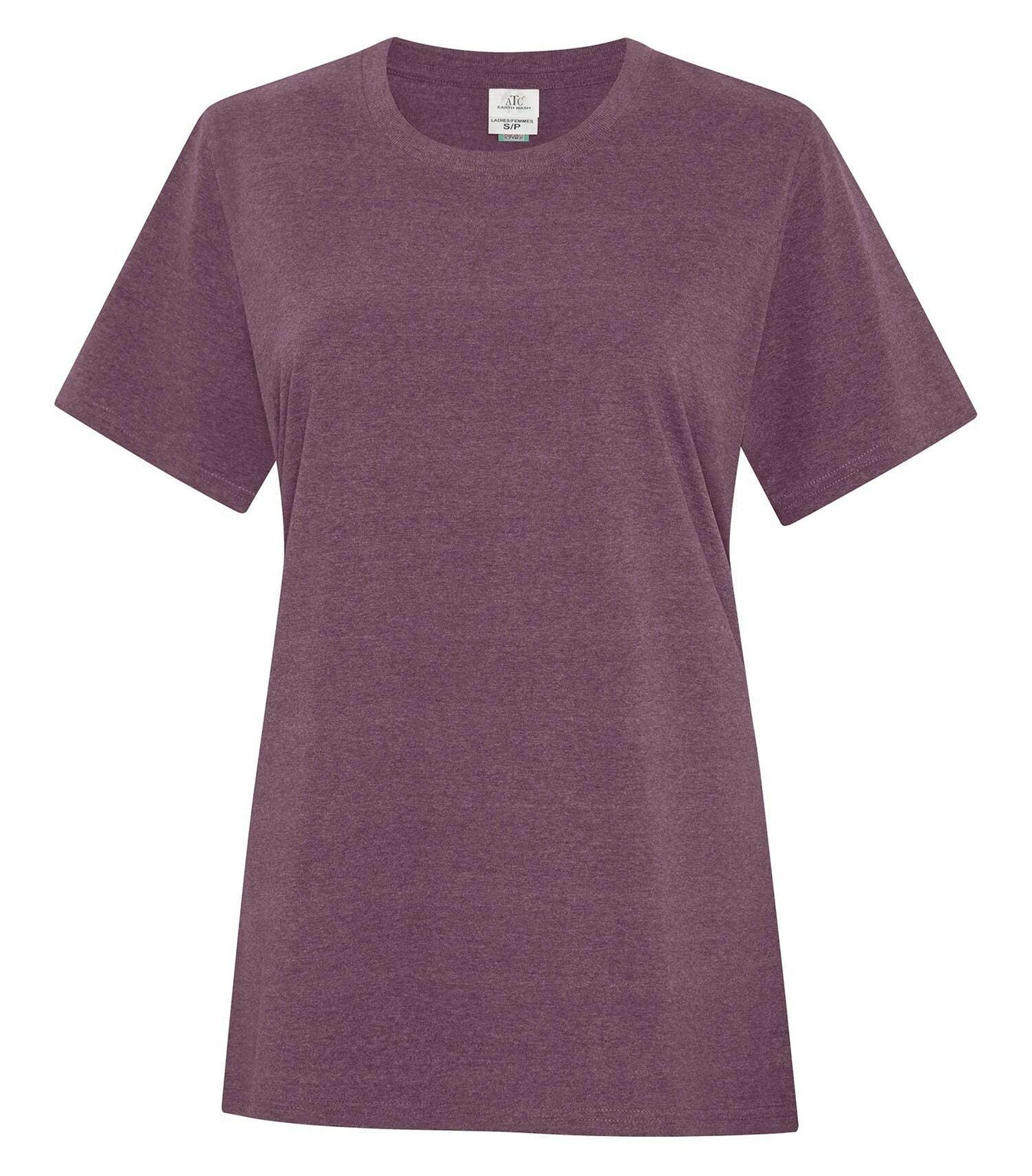 Atc Earth Wash Everyday Ladies Tee ATC6040L - Eggplant / S - T-Shirts & Activewear