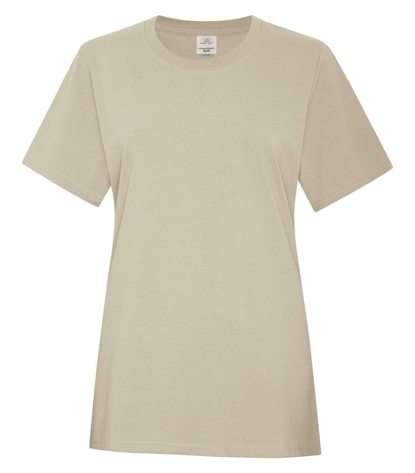 Atc Earth Wash Everyday Ladies Tee ATC6040L - Sand / S - T-Shirts & Activewear