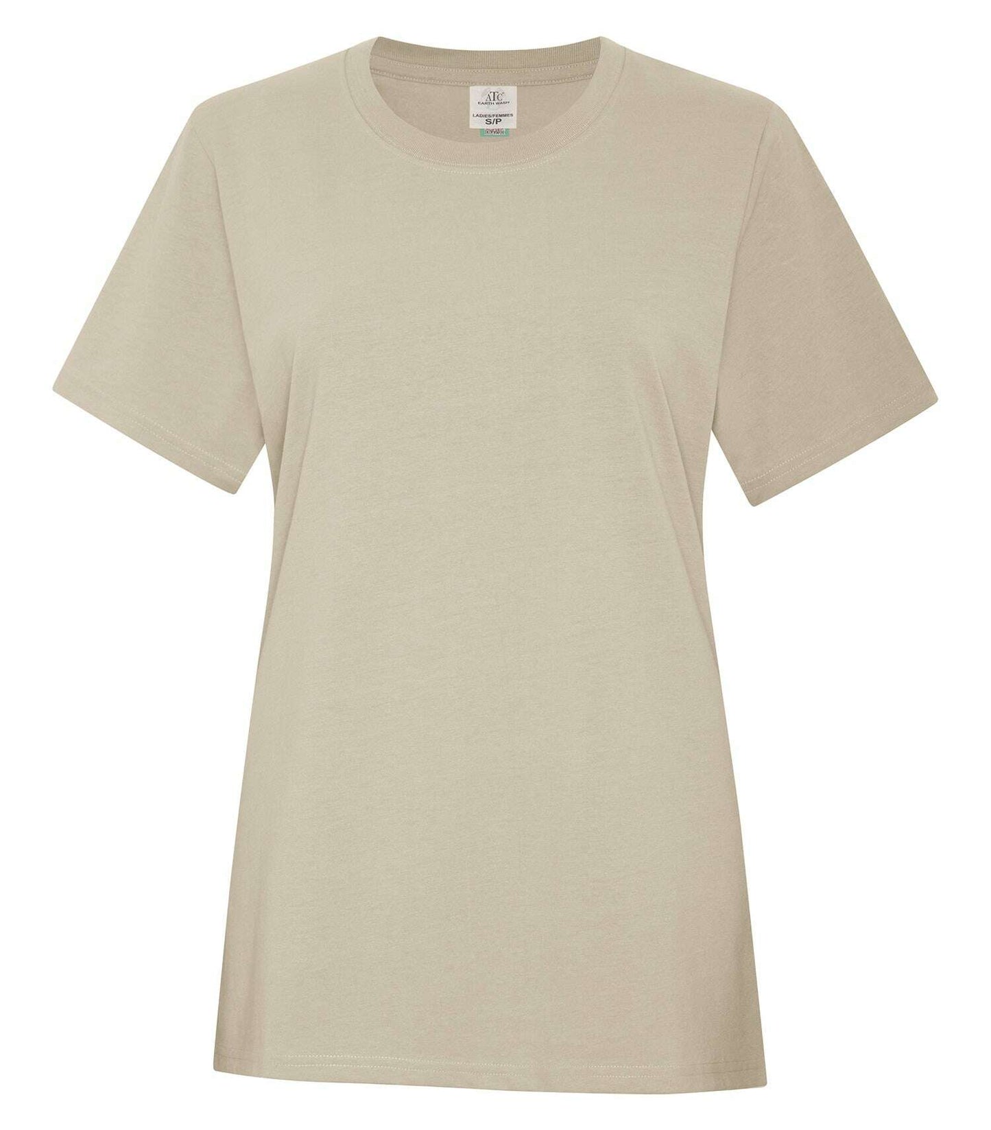Atc Earth Wash Everyday Ladies Tee ATC6040L - Sand / S - T-Shirts & Activewear