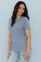 Atc Earth Wash Everyday Ladies Tee ATC6040L - Stone Blue / S - T-Shirts & Activewear