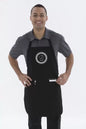 ATC™ Everyday Full Length Apron with Soil Release Finish Durable 100% Cotton Protection - Black - Aprons