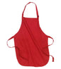 ATC™ Everyday Full Length Apron with Soil Release Finish Durable 100% Cotton Protection - Red - Aprons