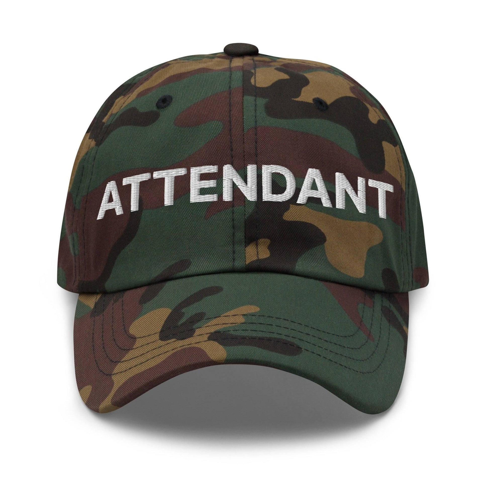Camouflage attendant uniform embroidered work embroidered dad hat for staff identification