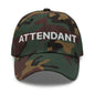 Camouflage attendant uniform embroidered work embroidered dad hat for staff identification