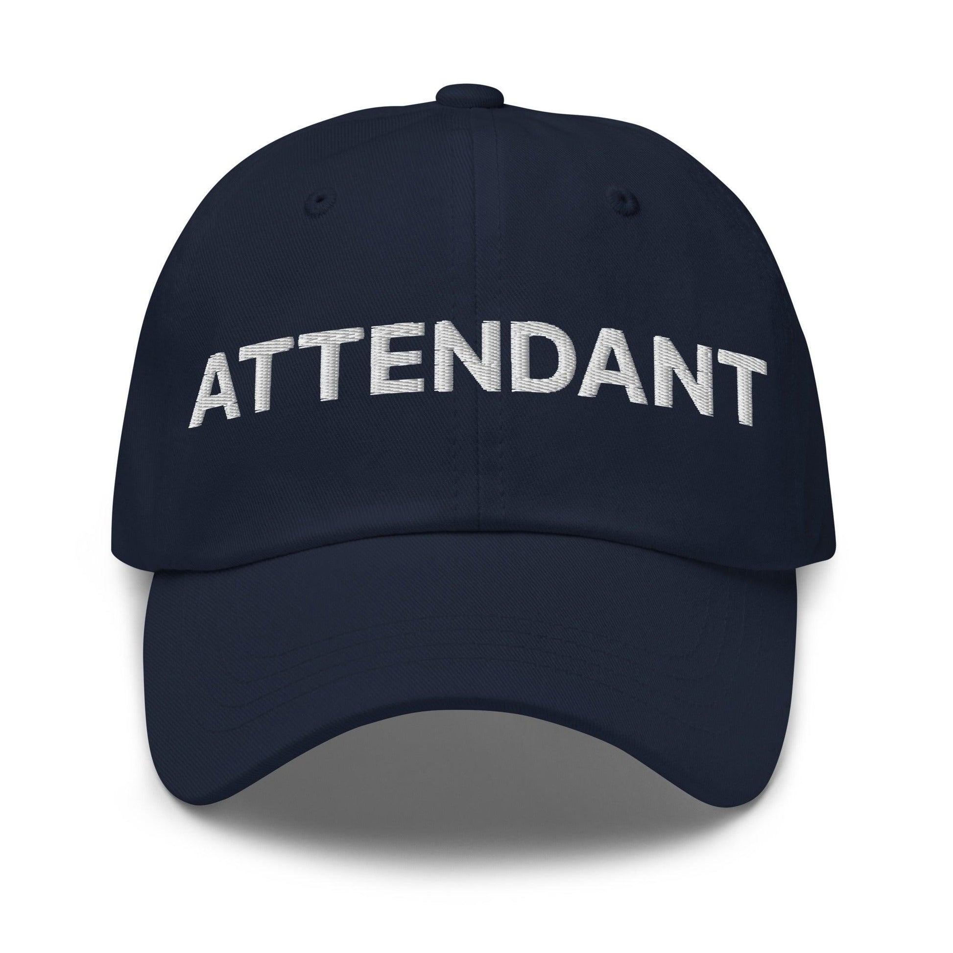 Navy blue Attendant uniform embroidered work embroidered dad hat for staff uniforms