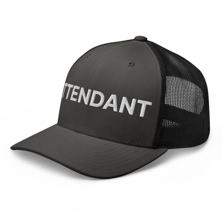 Attendant Work Block Embroidered Mesh Trucker Hat