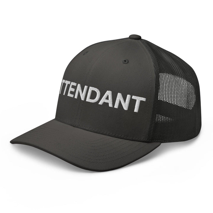 Attendant Work Block Embroidered Mesh Trucker Hat