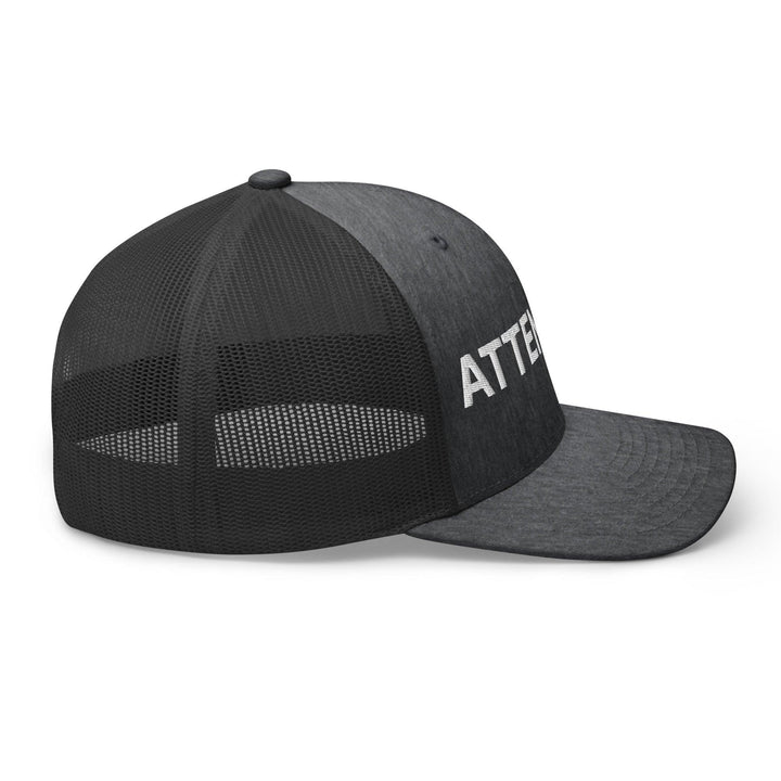 Attendant Work Block Embroidered Mesh Trucker Hat