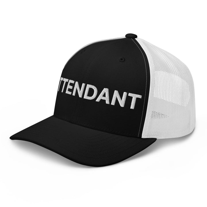 Attendant Work Block Embroidered Mesh Trucker Hat
