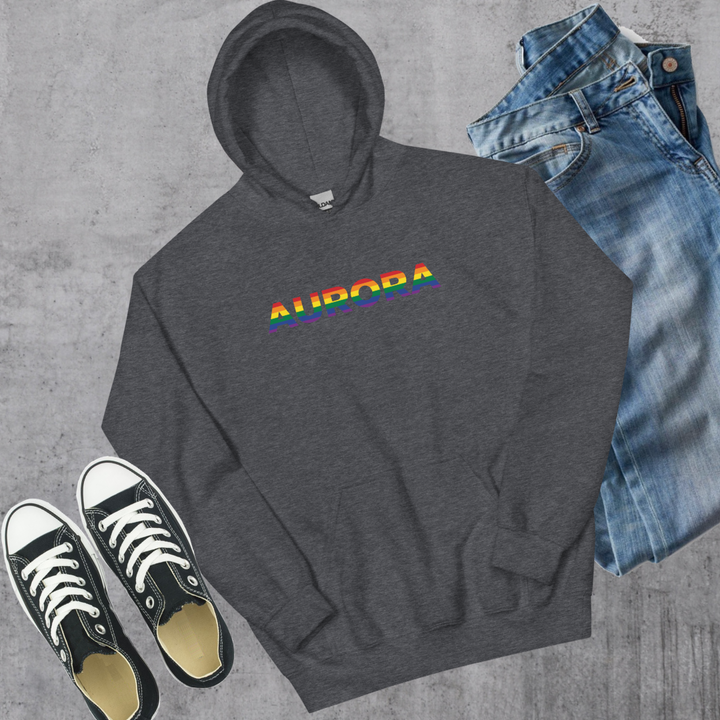 Aurora Pride Hoodie - Dark Heather / S