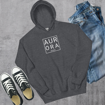 Aurora Square Hoodie - Dark Heather / S