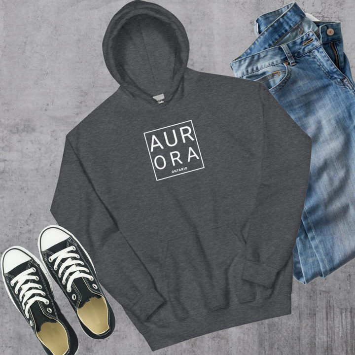 Aurora Square Hoodie - Dark Heather / S