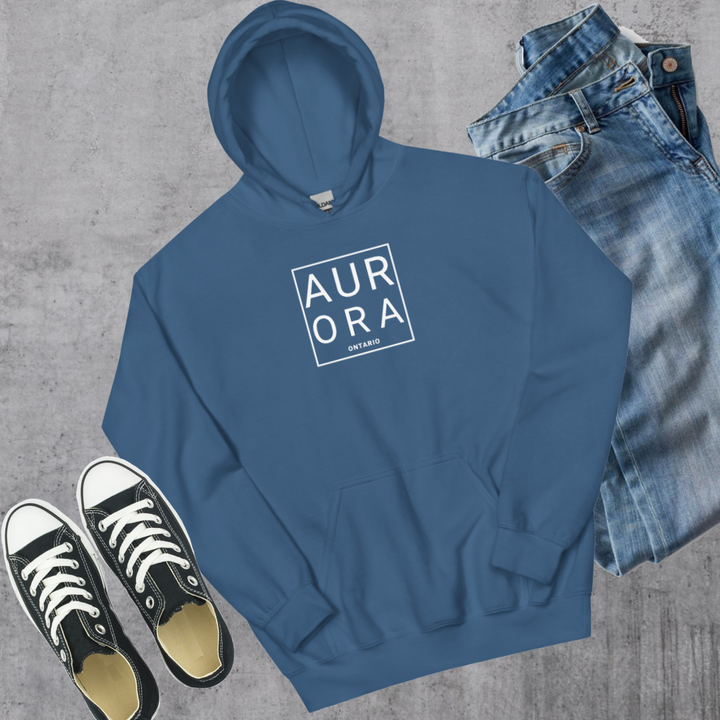 Aurora Square Hoodie - Indigo Blue / S