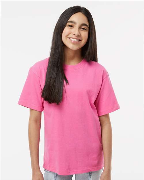 Azalea gold tee: unleash your custom apparel potential. Perfect for screen printing! Yg100 - Azalea / XS