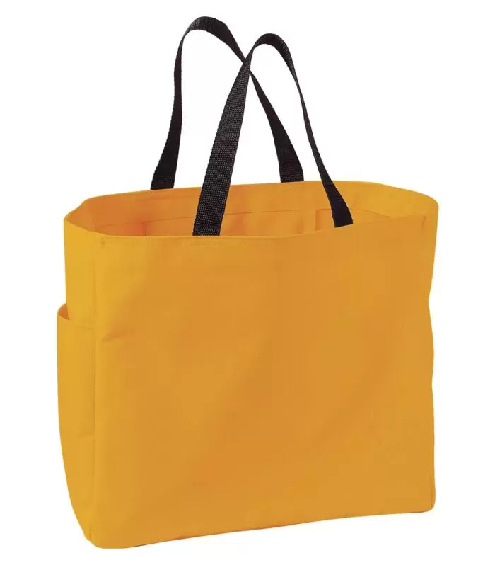 Durable 18 L Everyday Essential Reusable Tote Bag with Side Pocket - Gold