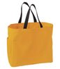 Durable 18 L Everyday Essential Reusable Tote Bag with Side Pocket - Gold