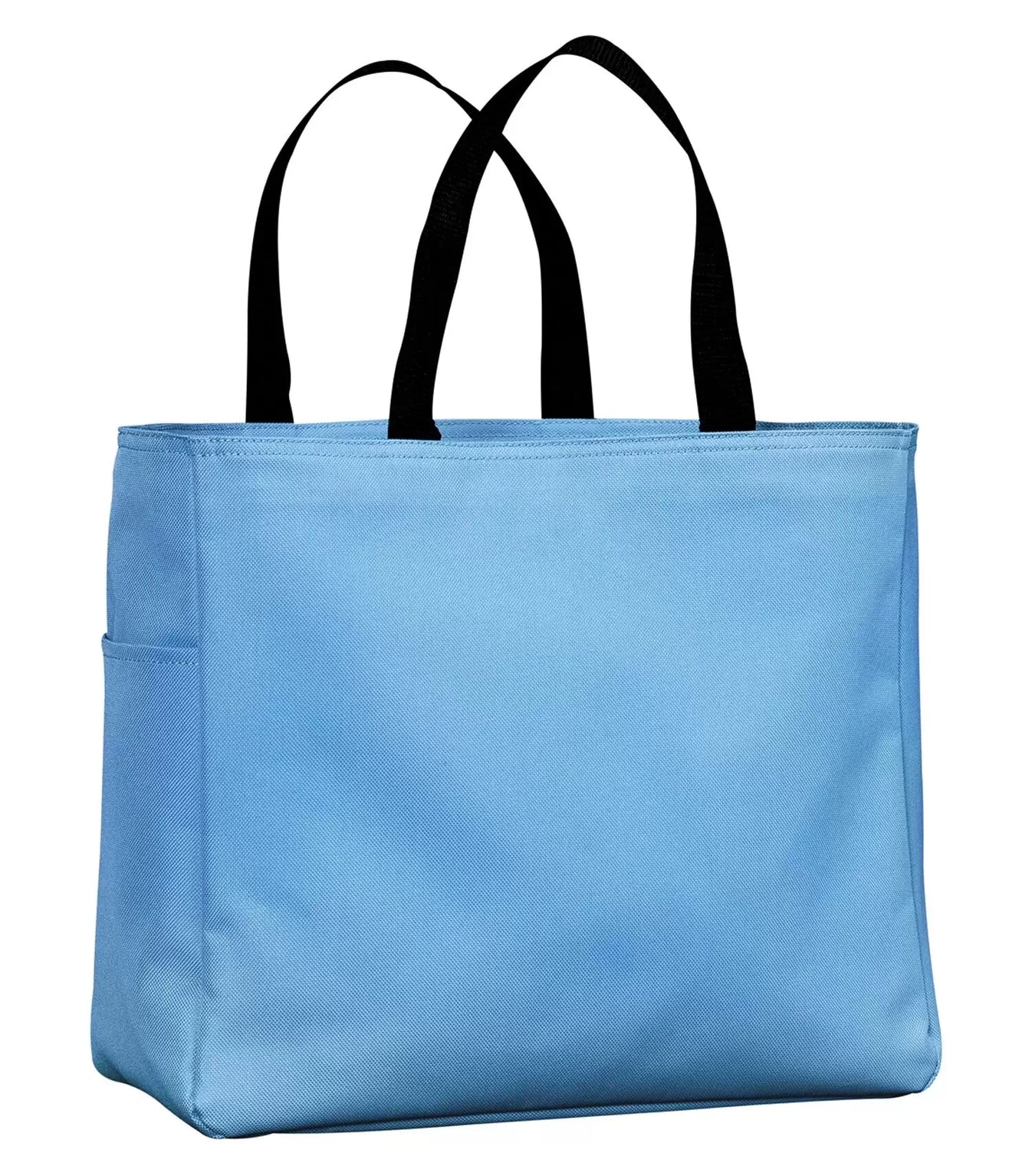 Durable 18 L Everyday Essential Reusable Tote Bag with Side Pocket - Light Blue