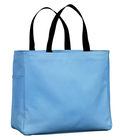 Durable 18 L Everyday Essential Reusable Tote Bag with Side Pocket - Light Blue