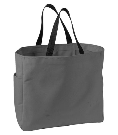 Durable 18 L Everyday Essential Reusable Tote Bag with Side Pocket - Dark Grey
